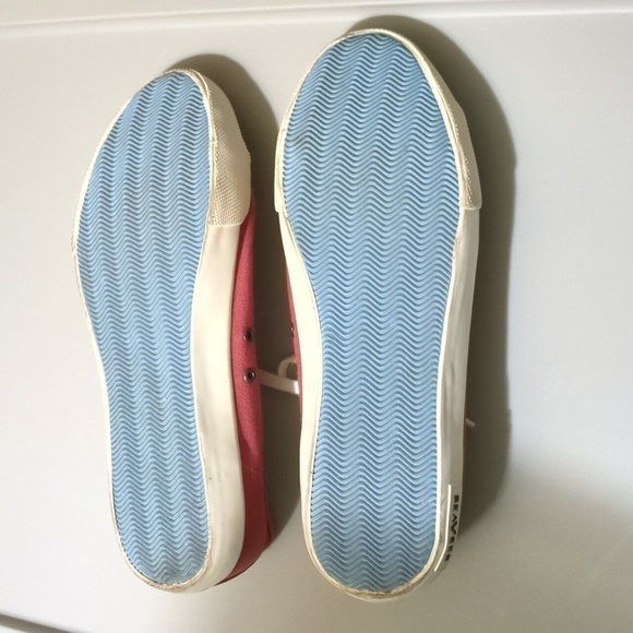 Seavees Monterey Sneakers Standard Red Ochre Lace Up Canvas Womens Size 10 Shoes - Picture 12 of 12